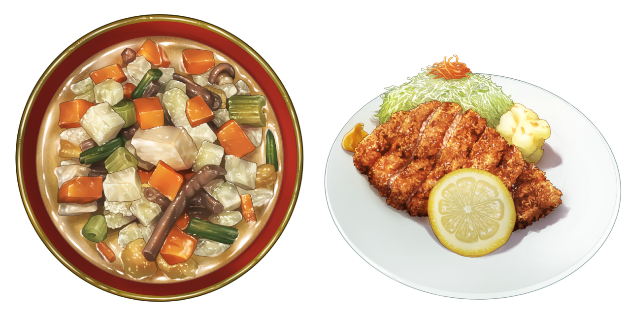 お仕事紹介 津軽先輩の青森めじゃ飯 ４巻表紙の食べ物イラスト ナガラヨリ